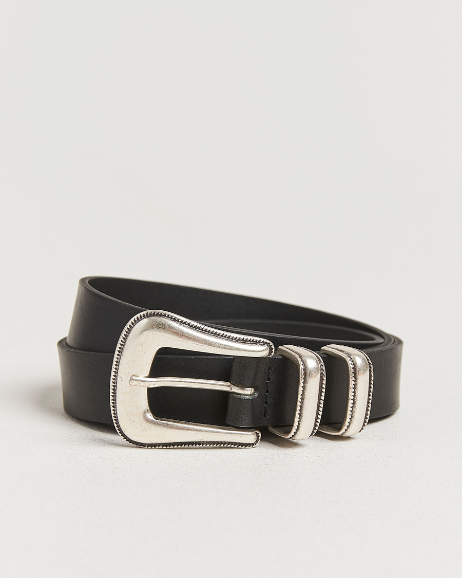Uomini | Cinture | Nudie Jeans | Western Silver Belt Black