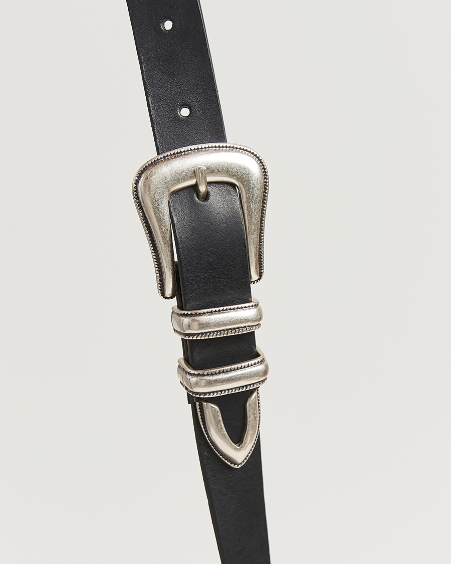 Uomini | Cinture | Nudie Jeans | Western Silver Belt Black
