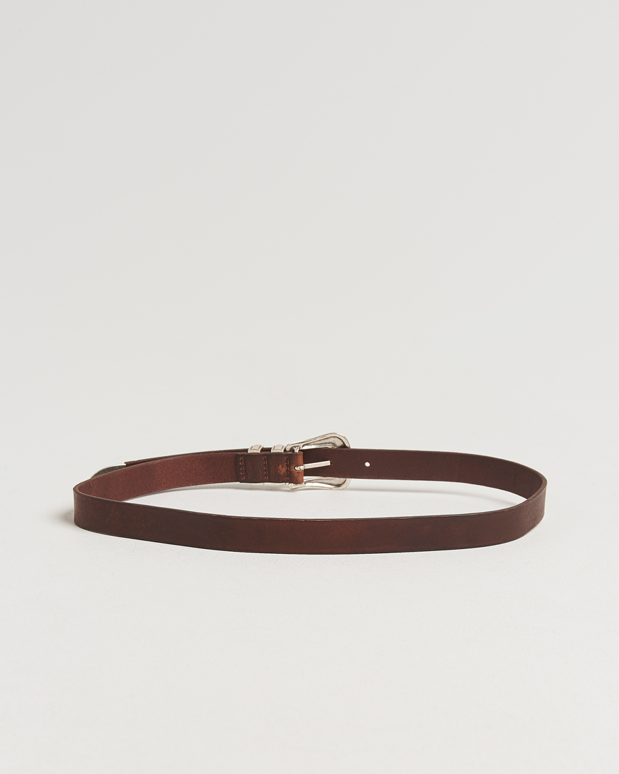 Uomini | Cinture | Nudie Jeans | Western Silver Belt Dark Brown
