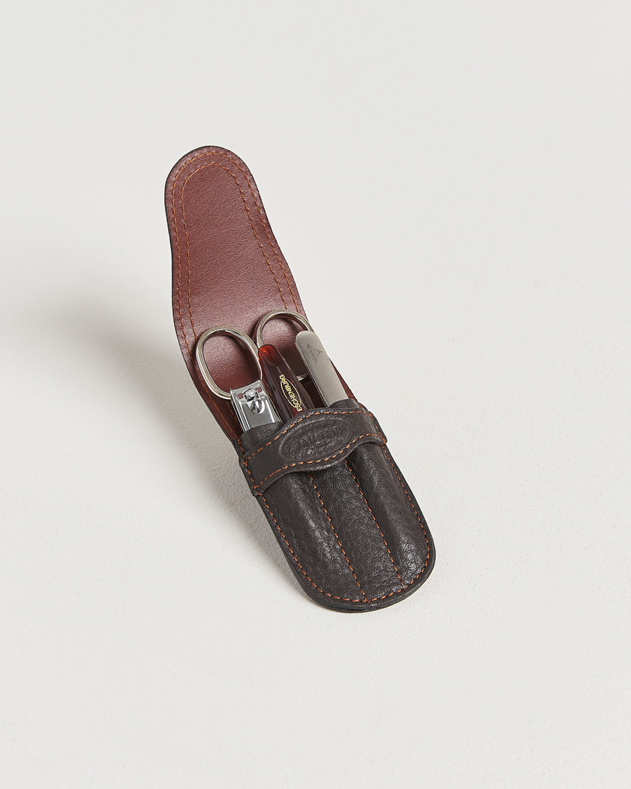 Uomini | Casa | F. Hammann | Small Manicure Set Dark Brown