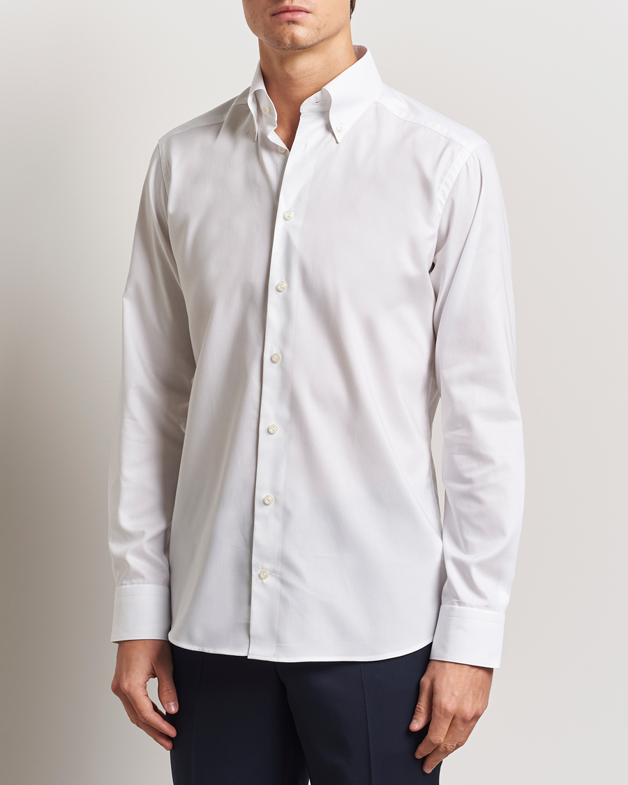 Uomini | Camicie | Eton | Slim Fit Wrinkle Free Oxford Shirt White