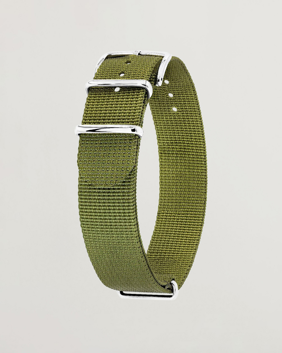 Uomini | Cinturini per orologi | HIRSCH | Rush Recycle Nato Watch Strap Green