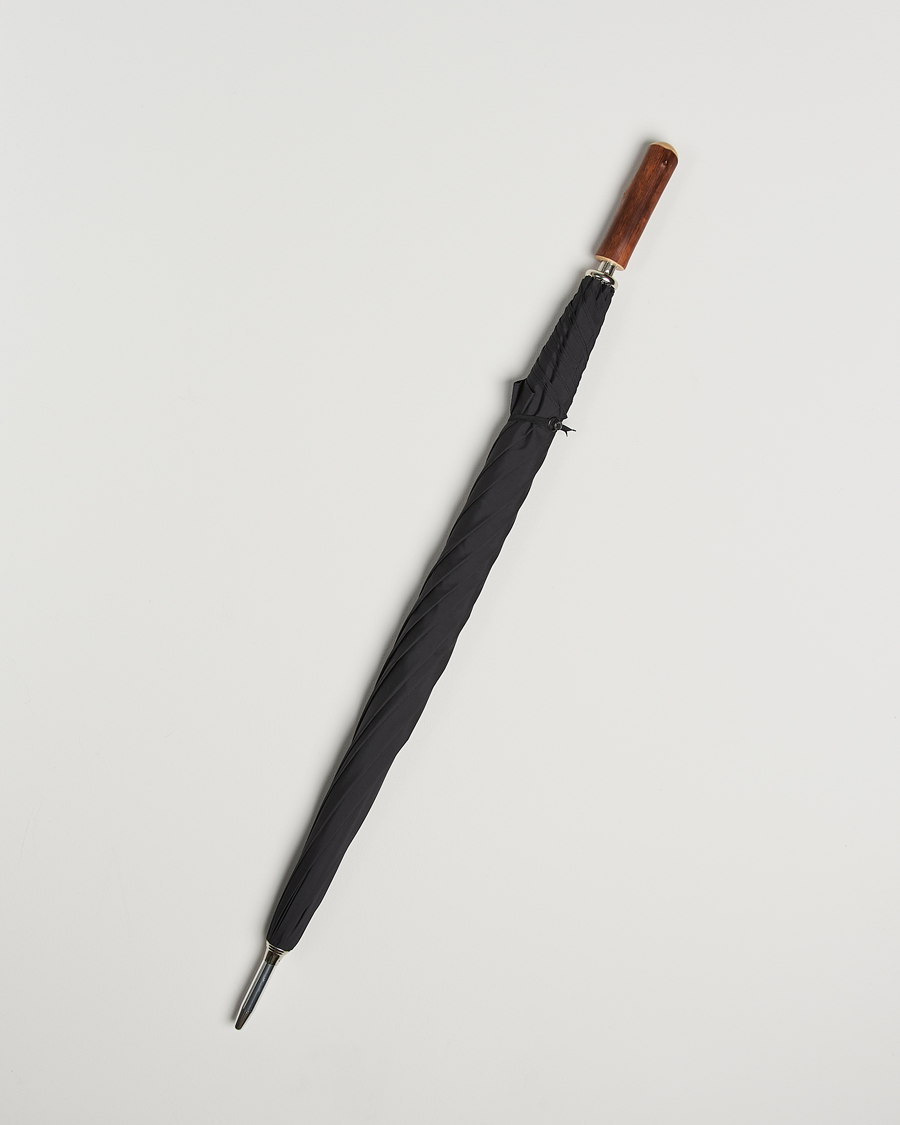 Uomini | Ombrelli | Fox Umbrellas | Chestnut Straight Umbrella Black
