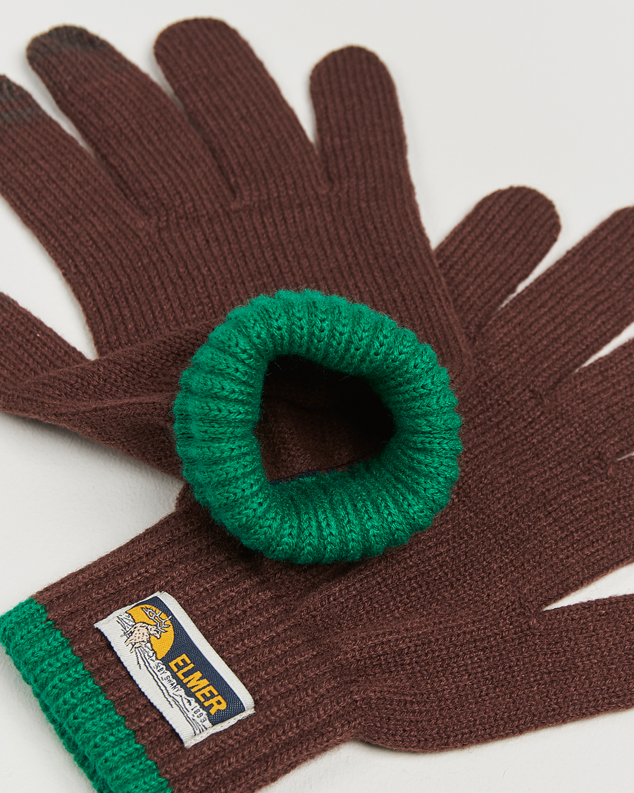 Uomini | Elmer by Swany Knitted Glove Rosewood | Elmer by Swany | Knitted Glove Rosewood