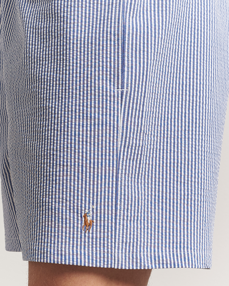 Uomini | Costumi da bagno | Polo Ralph Lauren | Traveler Mid Trunk Seersucker Cruise Royal