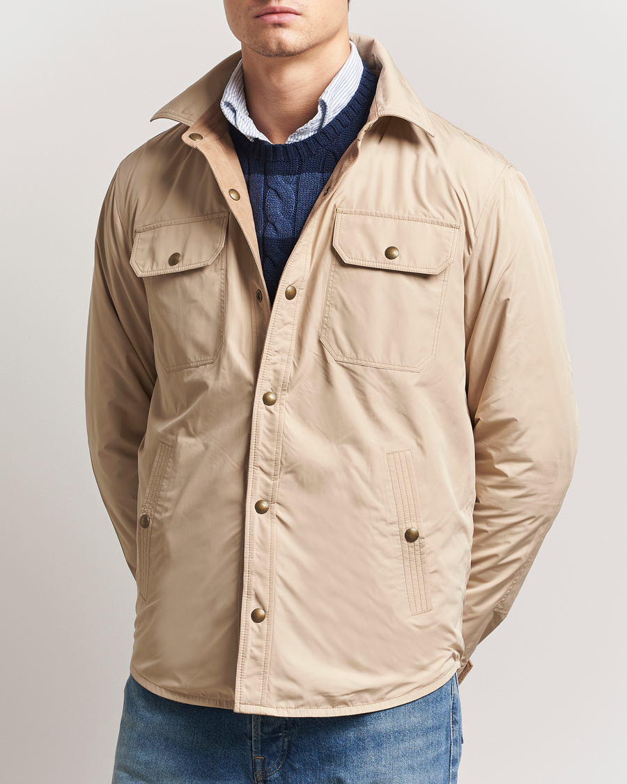 Uomini | Giacche | Polo Ralph Lauren | Reversible Lined Suede Shirt Jacket Khaki/Grey