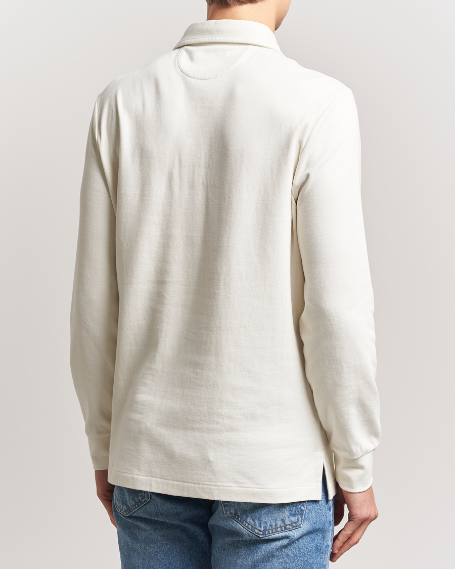 Uomini | Maglieria | Polo Ralph Lauren | Double Knit Long Sleeve Polo Parchment Cream