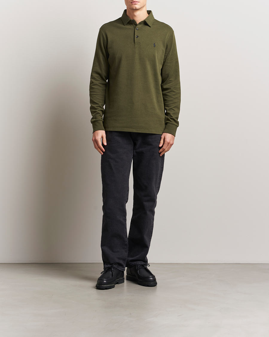 Uomini | Maglieria | Polo Ralph Lauren | Double Knit Long Sleeve Polo Armadillo