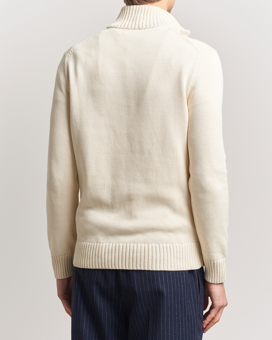Uomini | Maglieria | Polo Ralph Lauren | Cotton Pullover Half Zip Andover Cream