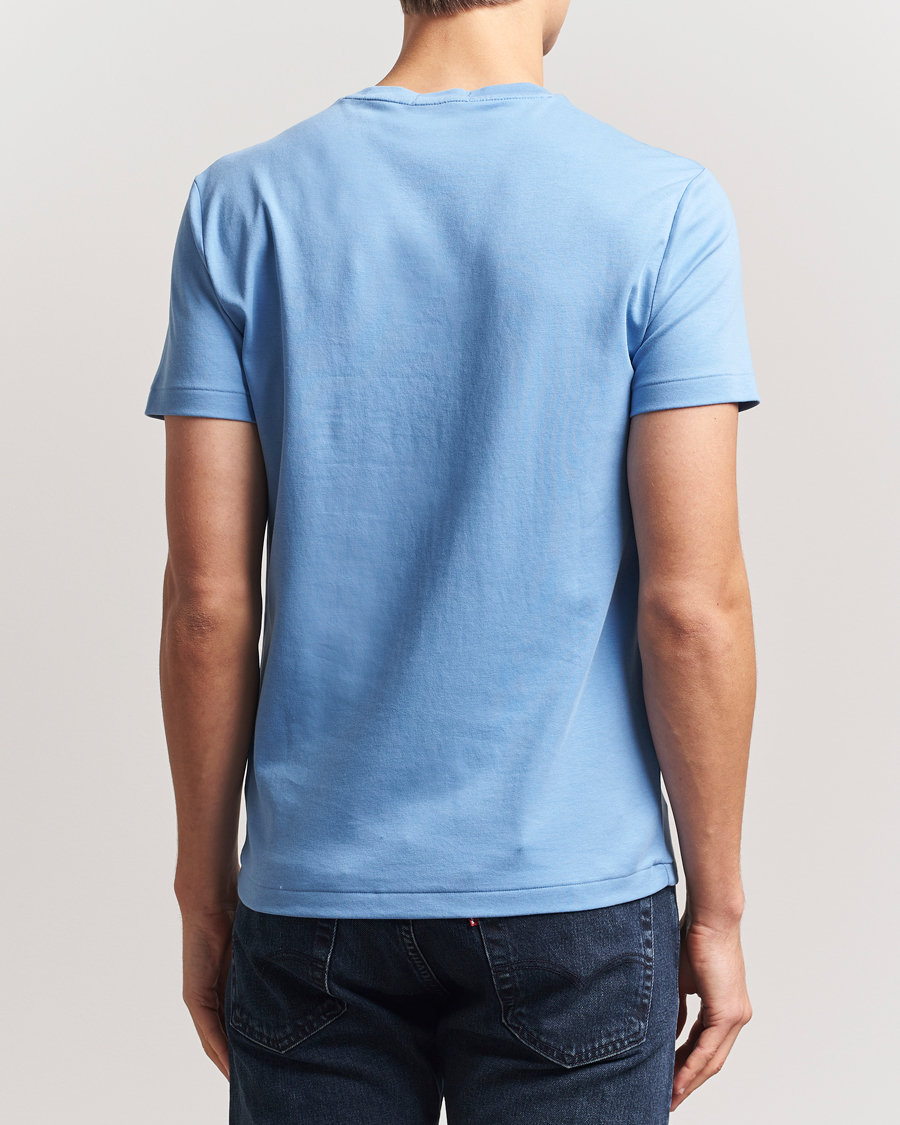 Uomini | T-shirt | Polo Ralph Lauren | Luxury Pima Cotton Crew Neck T-Shirt Sky Blue