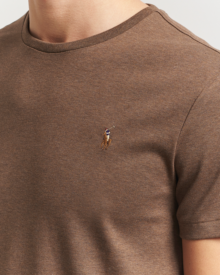 Uomini | T-shirt | Polo Ralph Lauren | Luxury Pima Cotton Crew Neck T-Shirt Cedar Heather