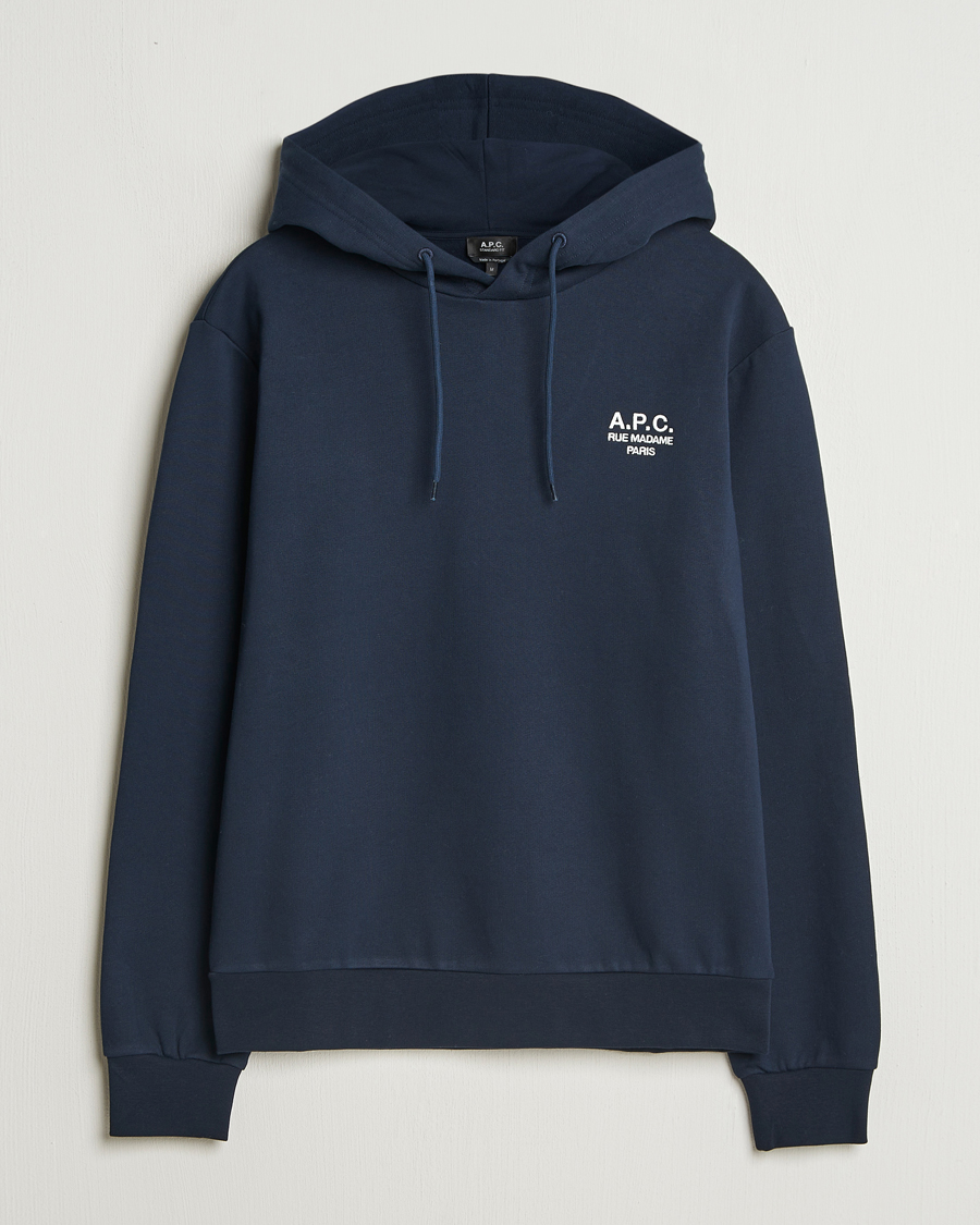 Uomini | Maglieria | A.P.C. | Rue Madame Hoodie Dark Navy