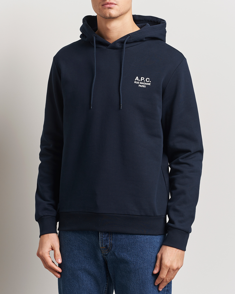 Uomini | Maglieria | A.P.C. | Rue Madame Hoodie Dark Navy