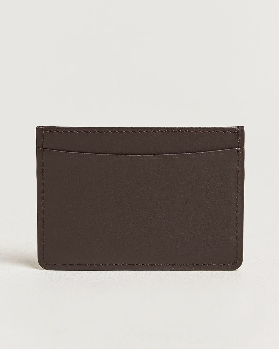 Uomini | Portafogli | A.P.C. | A.P.C.Calf Leather Card HolderDark Brown