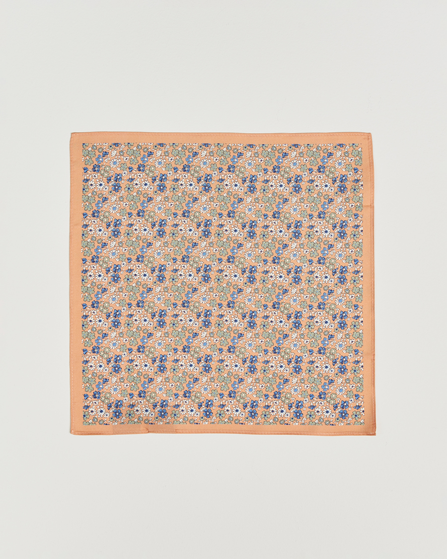 Uomini | Amanda Christensen Box Set Printed Silk 8cm Tie With Pocket Square Orange | Amanda Christensen | Box Set Printed Silk 8cm Tie With Pocket Square Orange