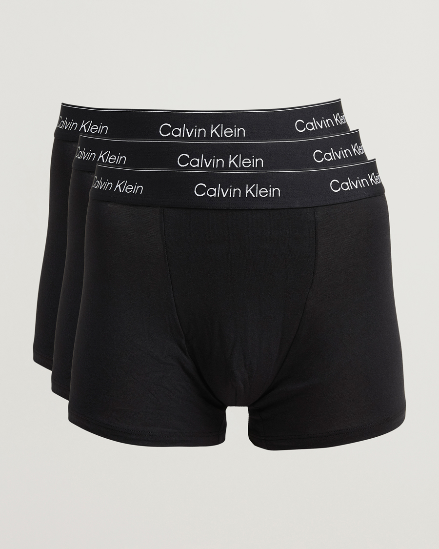 Uomini | Biancheria intima | Calvin Klein | 3-Pack Icon Cotton Stretch Relaxed Trunk Black