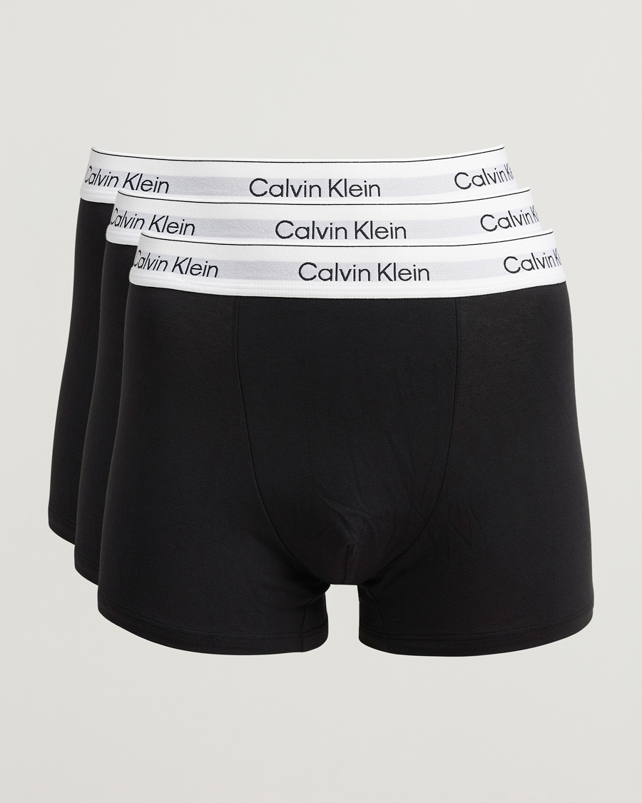 Uomini | Biancheria intima | Calvin Klein | 3-Pack Icon Cotton Stretch Relaxed Trunk Black