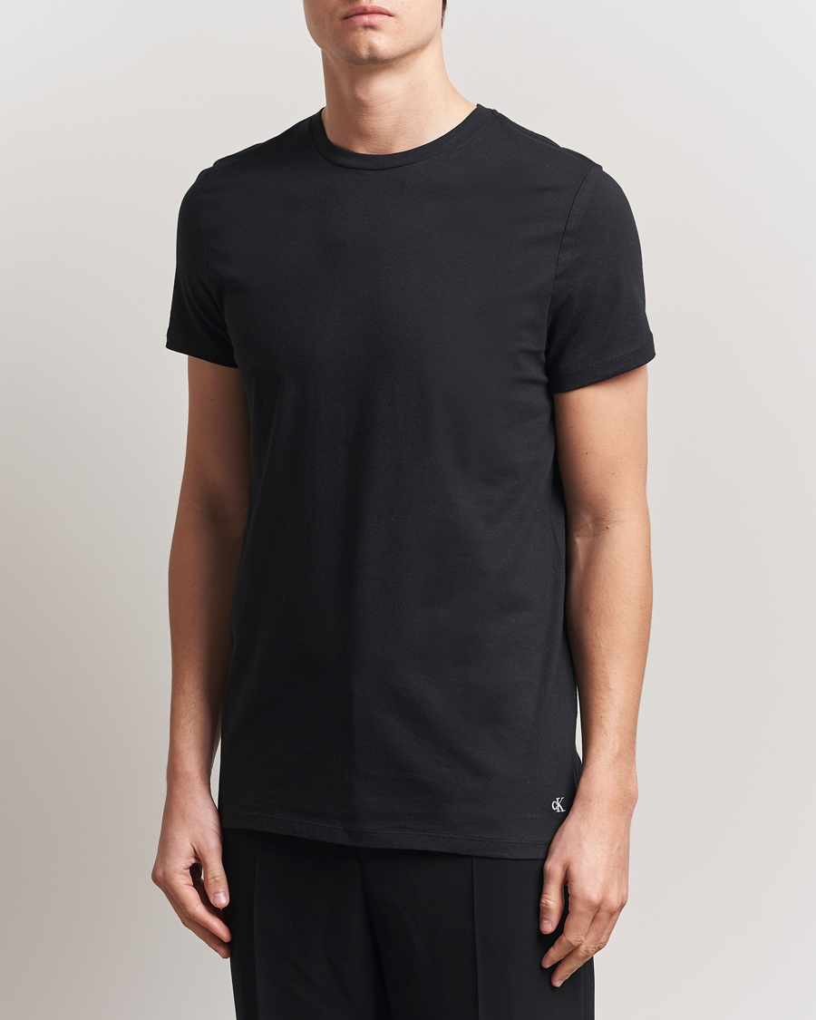 Uomini | T-shirt | Calvin Klein | 3-Pack Cotton Crew Neck T-Shirt White/Black/Grey