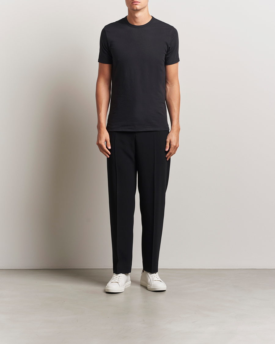 Uomini | T-shirt | Calvin Klein | 3-Pack Cotton Stretch Crew Neck T-Shirt Black
