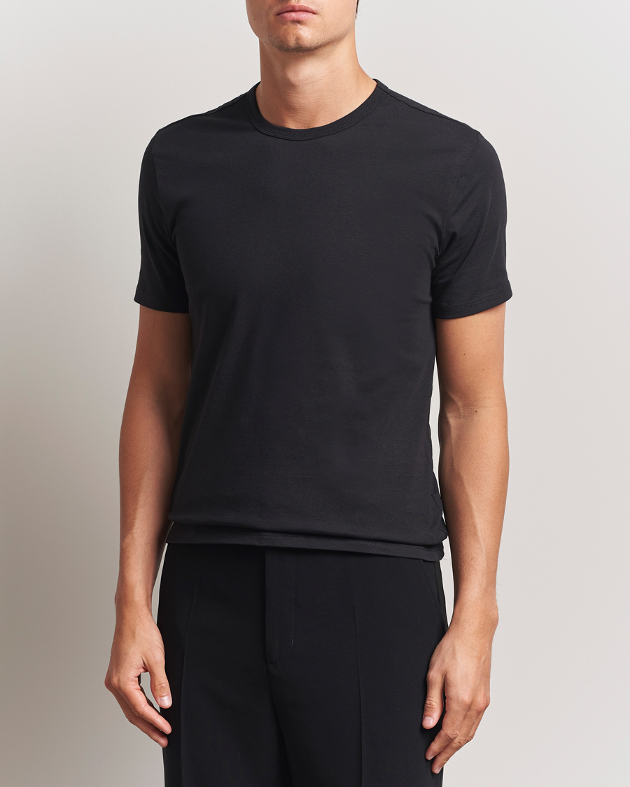 Uomini | T-shirt | Calvin Klein | 3-Pack Cotton Stretch Crew Neck T-Shirt Black