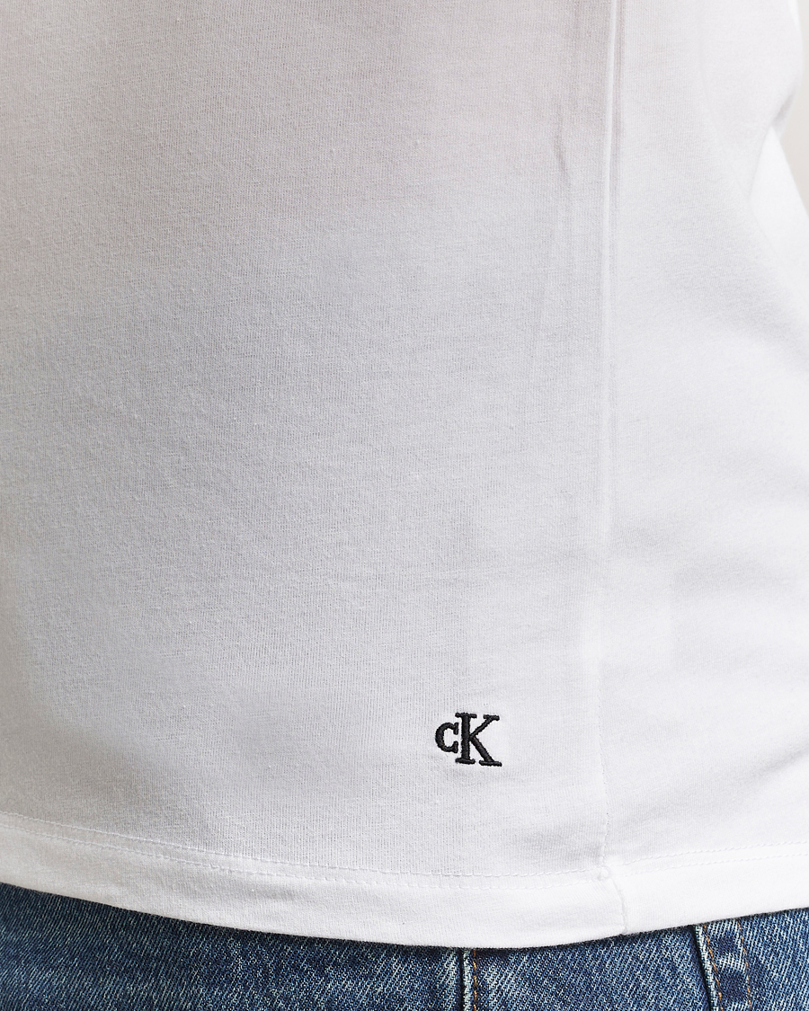 Uomini | T-shirt | Calvin Klein | 3-Pack Cotton Stretch V-Neck T-Shirt White