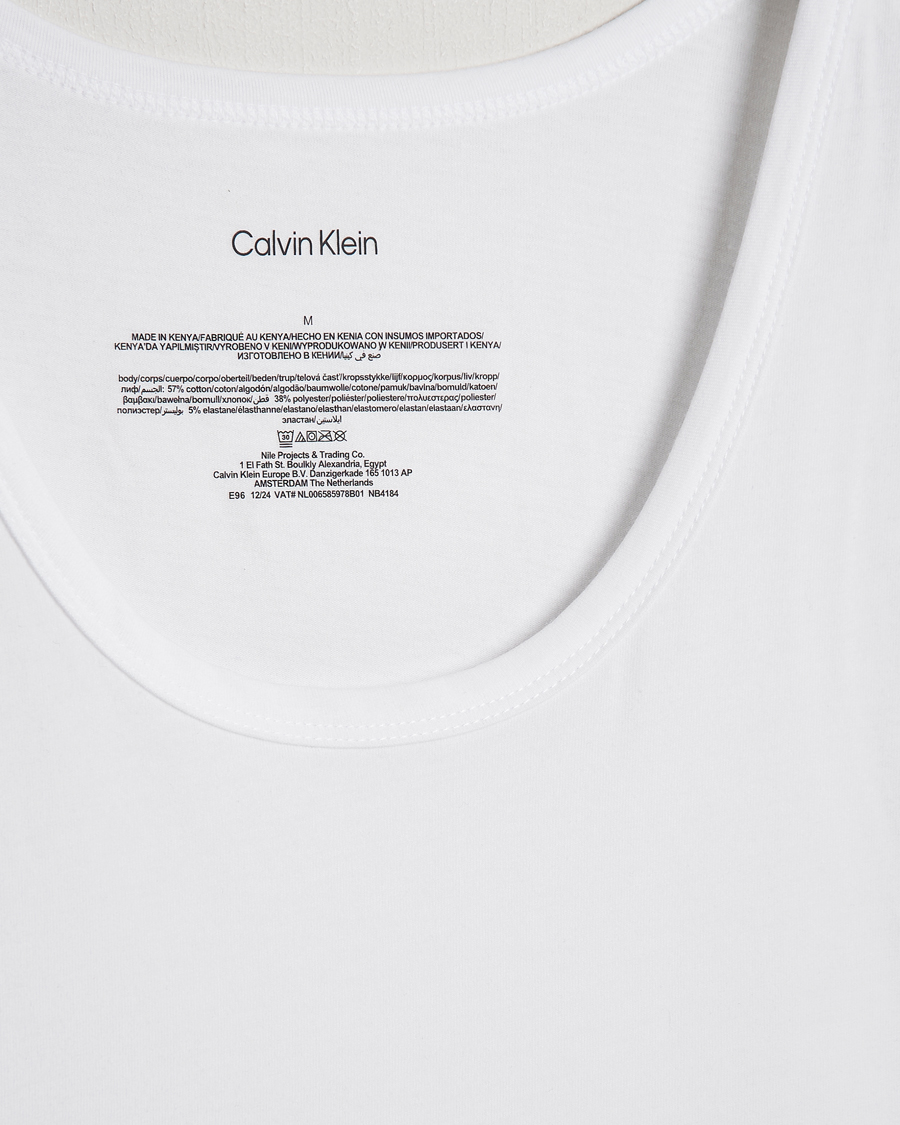 Uomini | T-shirt | Calvin Klein | 3-Pack Cotton Tank Top White
