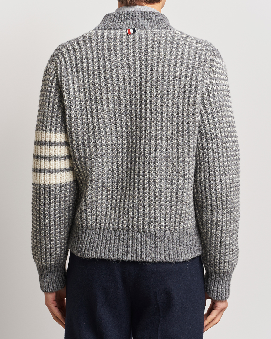 Uomini | Giacche | Thom Browne | Irish Wool Bomber Jacket Medium Grey