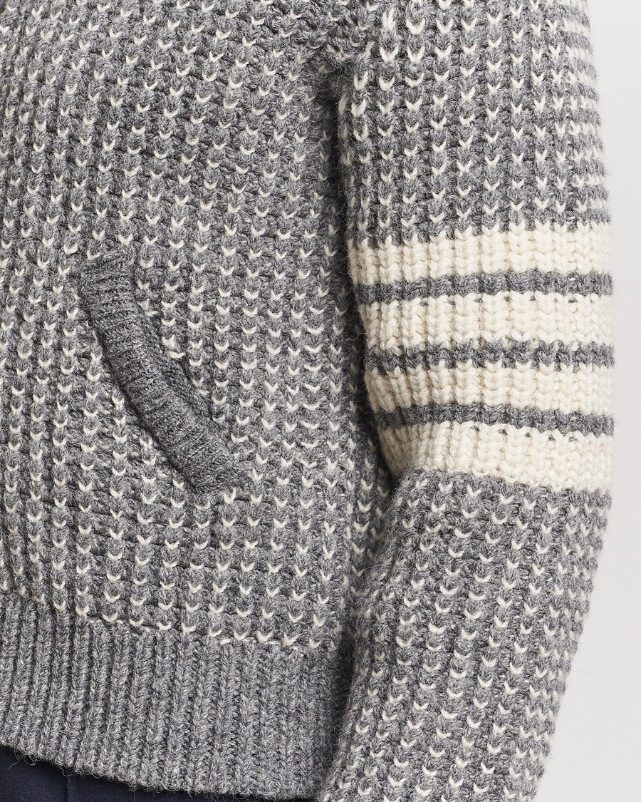 Uomini | Giacche | Thom Browne | Irish Wool Bomber Jacket Medium Grey