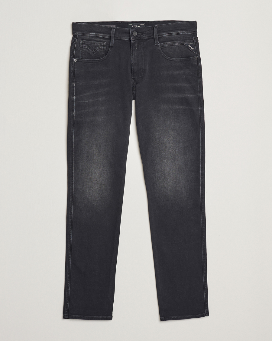 Uomini | Jeans | Replay | Anbass Hyperflex Jeans Washed Black