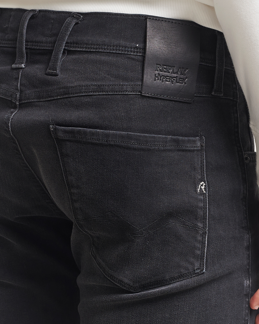 Uomini | Jeans | Replay | Anbass Hyperflex Jeans Washed Black