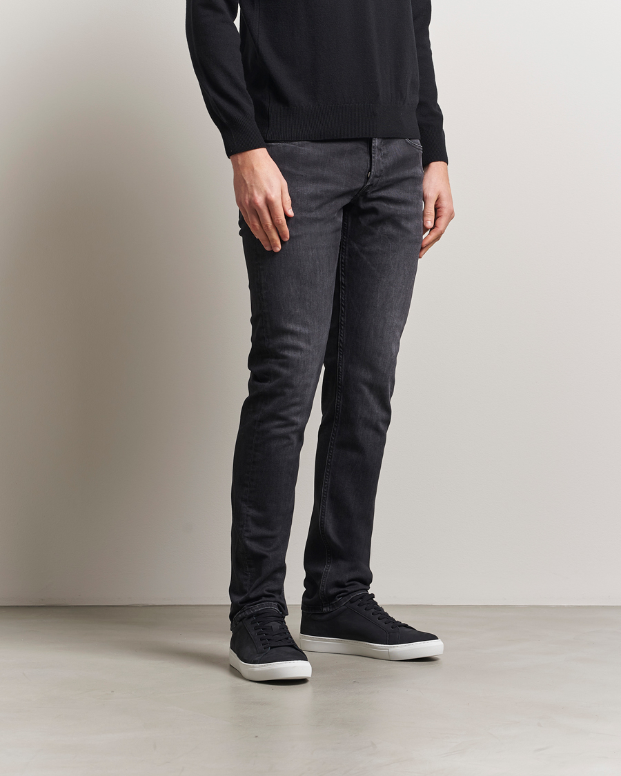 Uomini | Jeans | Replay | Grover Straight Fit Stretch Jeans Washed Black