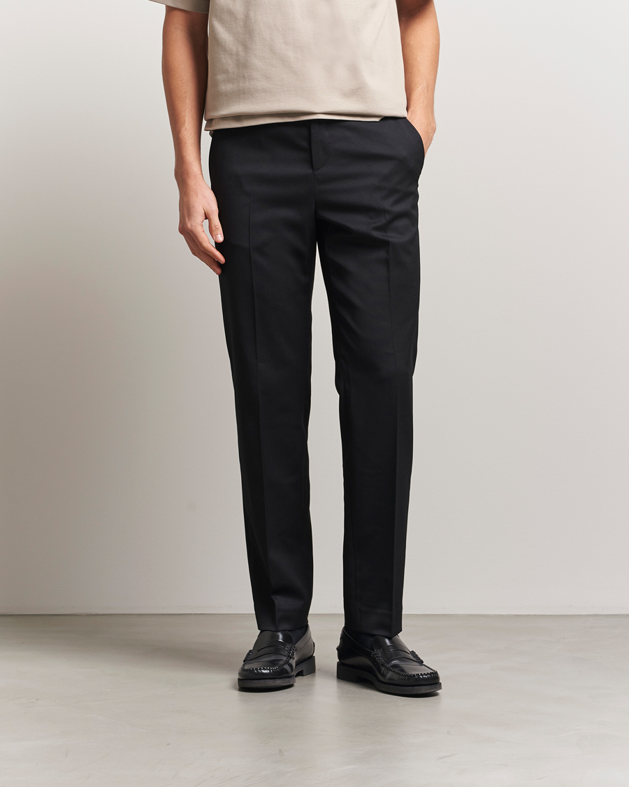 Uomini | Pantaloni | Filippa K | Troy Tailored Drawstring Trousers Black