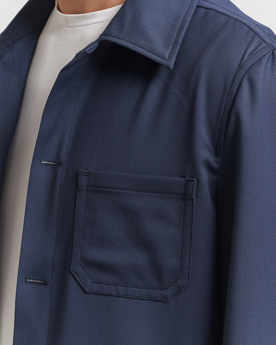 Uomini | Giacche | Filippa K | Work Shirt Jacket Dusk Blue