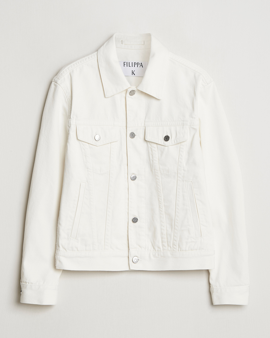 Uomini | Giacche | Filippa K | Classic Jean Jacket Ecru Wash