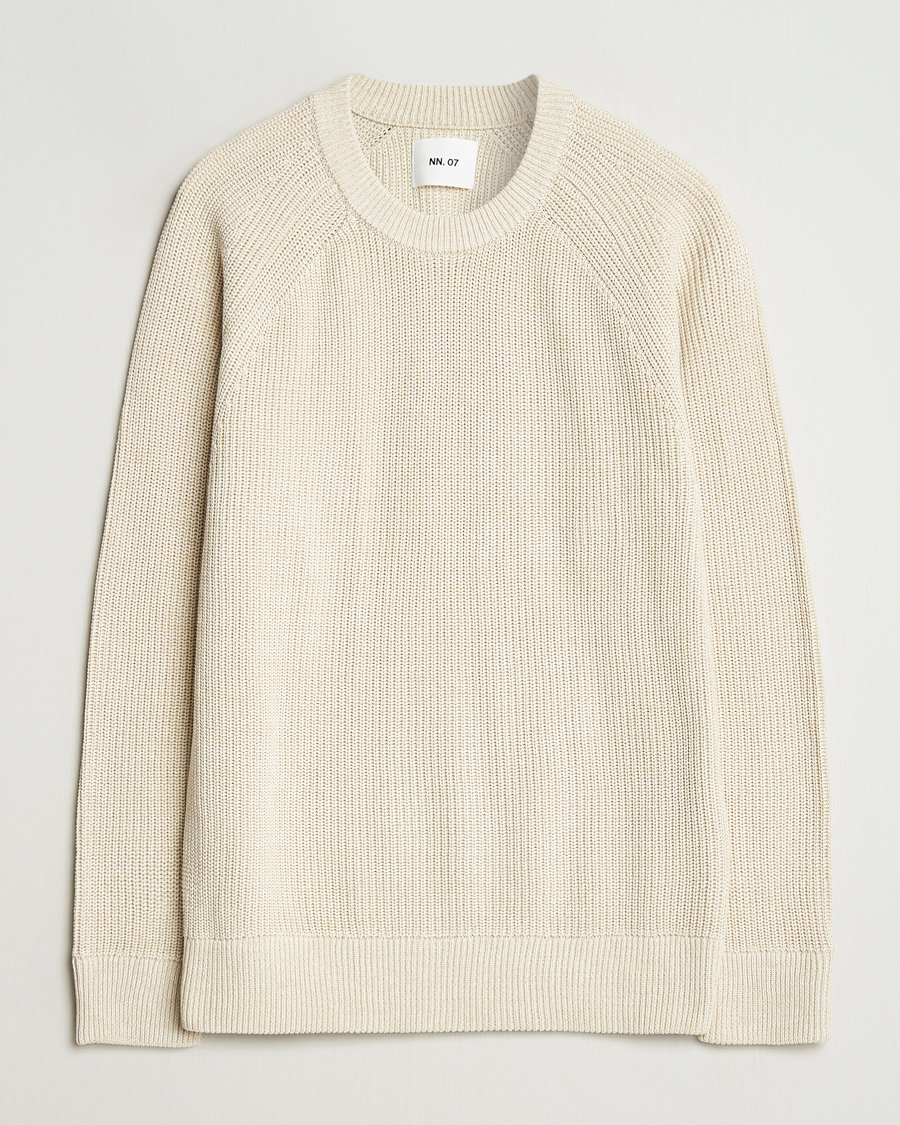 Uomini | Maglieria | NN07 | Jacobo Cotton Knitted Sweater Ivory
