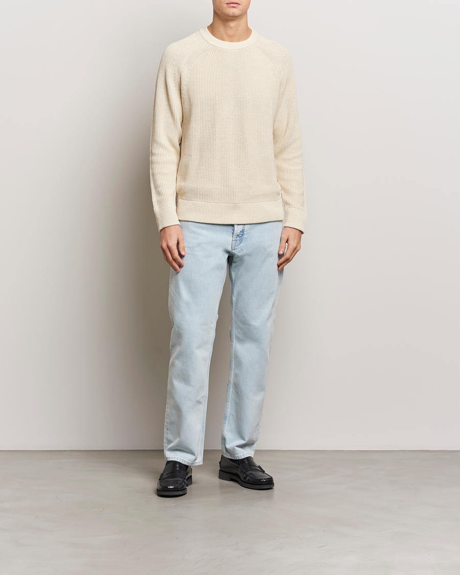 Uomini | Maglieria | NN07 | Jacobo Cotton Knitted Sweater Ivory