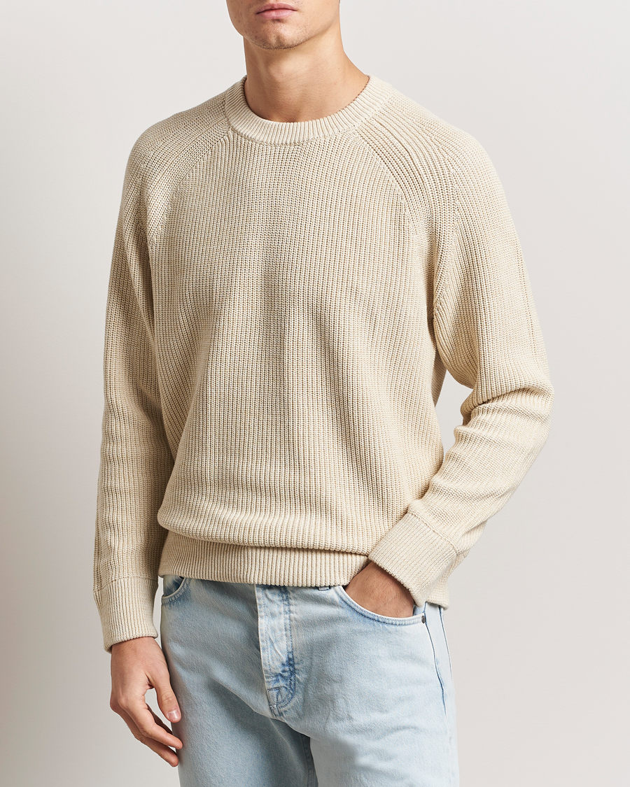 Uomini | Maglieria | NN07 | Jacobo Cotton Knitted Sweater Ivory