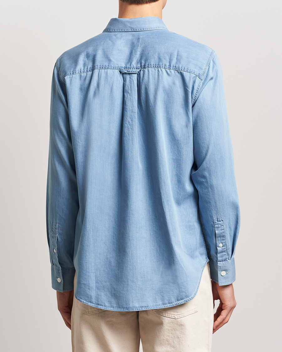 Uomini | Camicie | NN07 | Colby Denim Shirt Bleached Indigo