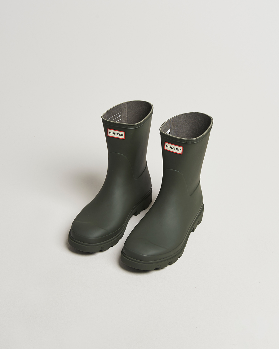 Uomini | Soprascarpe | Hunter Boots | Downpour Short Boot Dark Olive