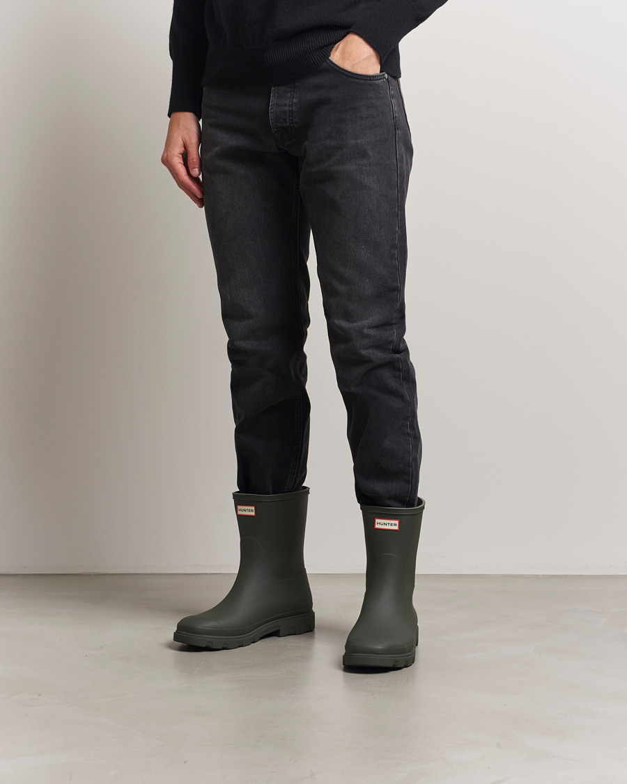 Uomini | Soprascarpe | Hunter Boots | Downpour Short Boot Dark Olive