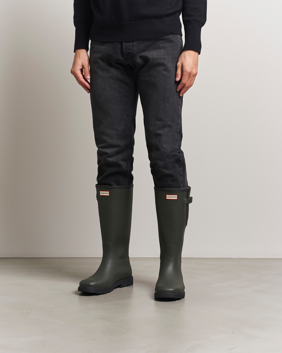 Uomini | Soprascarpe | Hunter Boots | Downpour Adjustable Boot Dark Olive