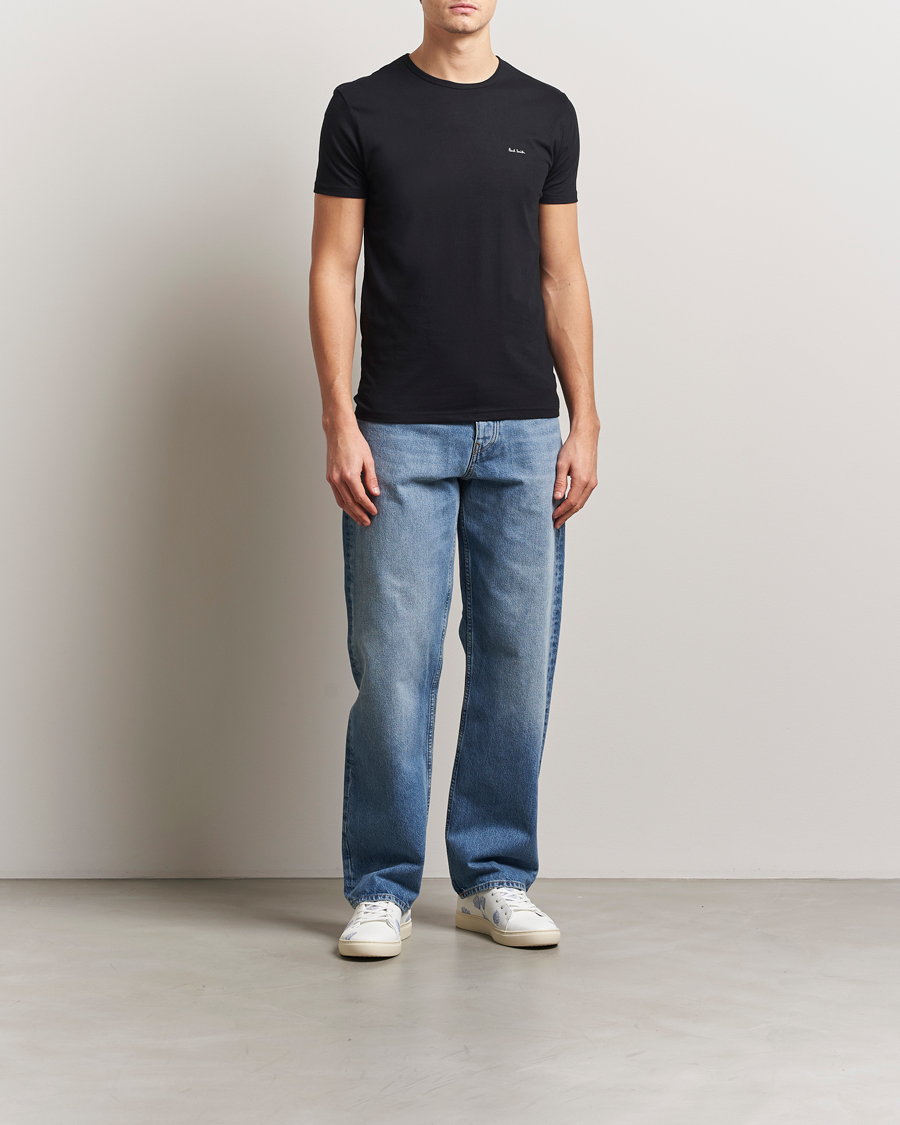 Uomini | T-shirt | Paul Smith | 3-Pack Crew Neck T-Shirt Black