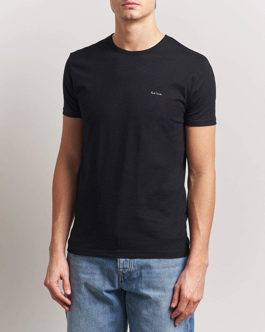 Uomini | T-shirt | Paul Smith | 3-Pack Crew Neck T-Shirt Black