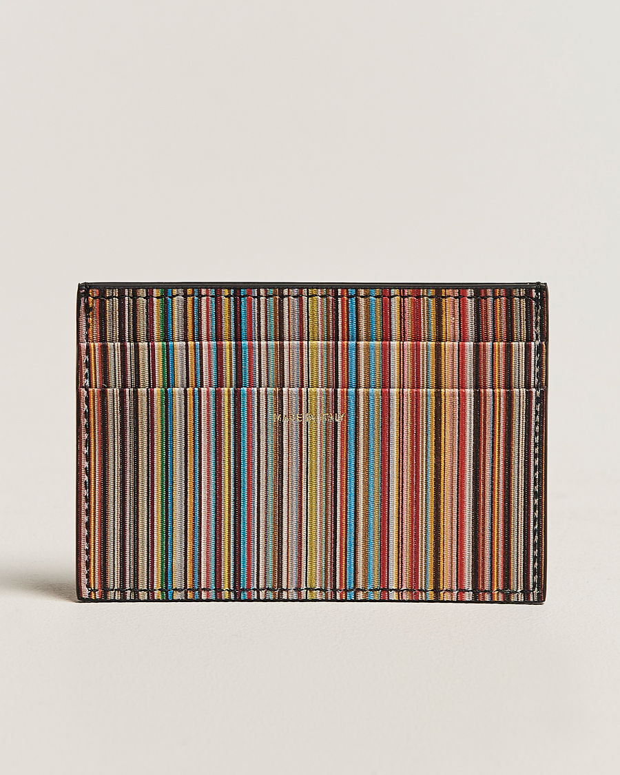 Uomini | Portafogli | Paul Smith | Paul SmithSignature Stripe Card HolderBlack
