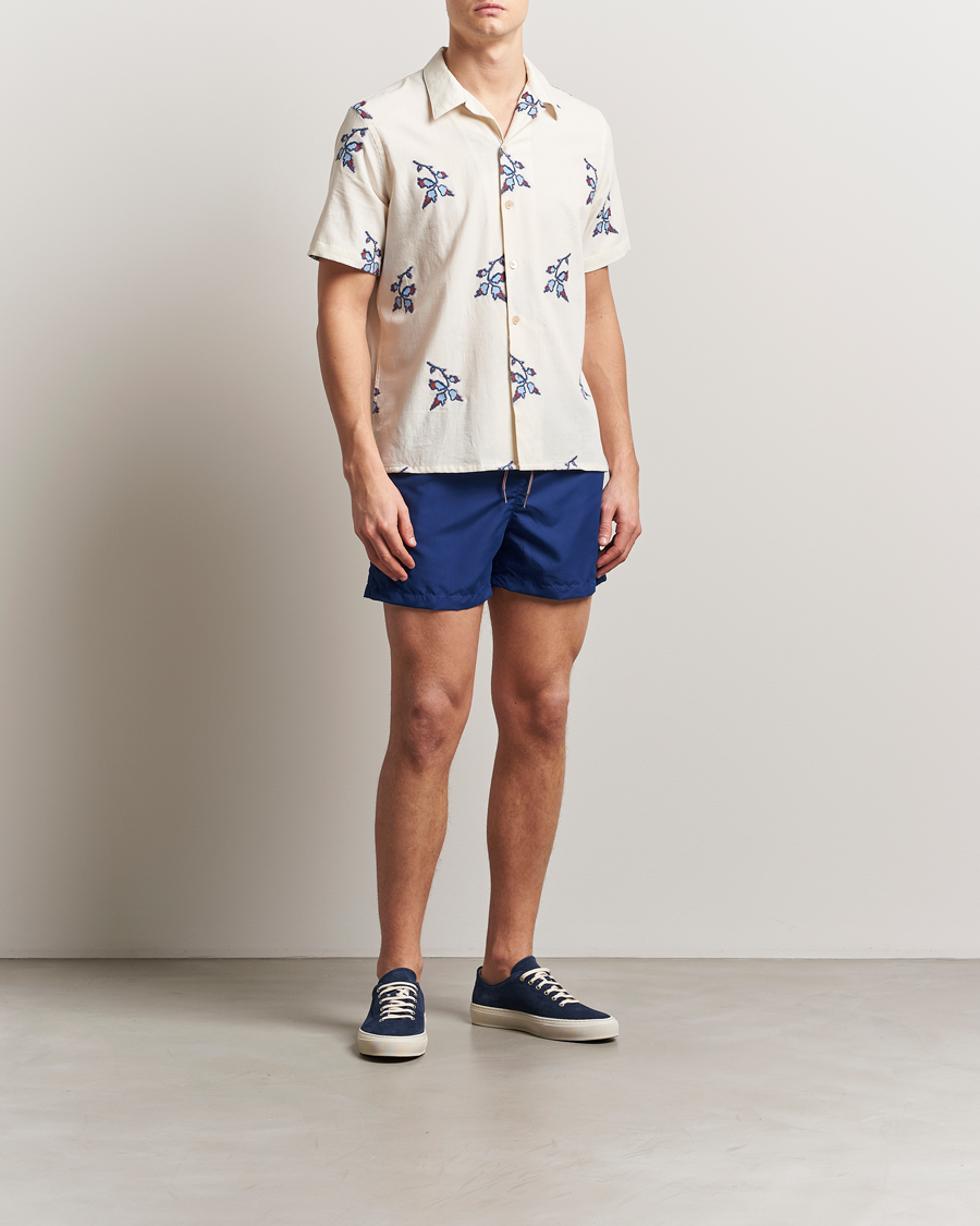 Uomini | Camicie | PS Paul Smith | Flower Short Sleeve Shirt Off White