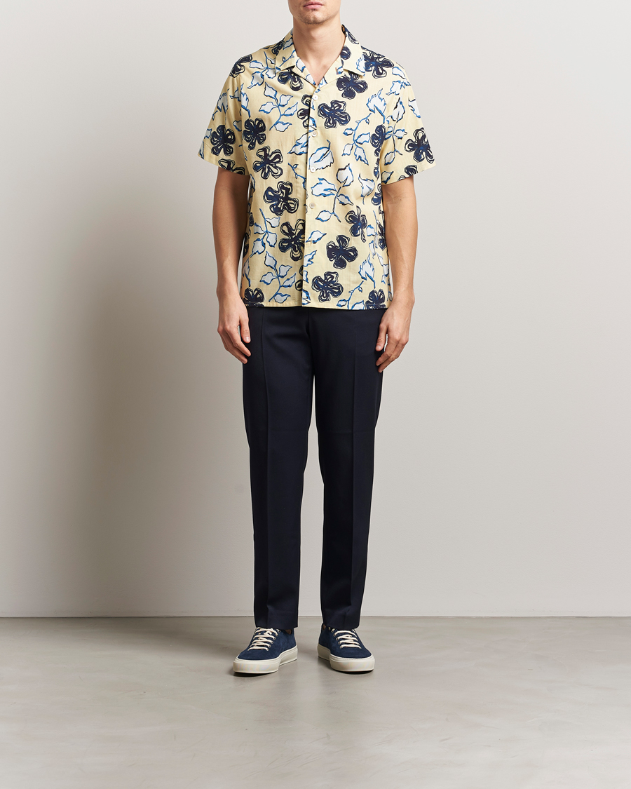 Uomini | Camicie | PS Paul Smith | Floral Short Sleeve Shirt Yellow