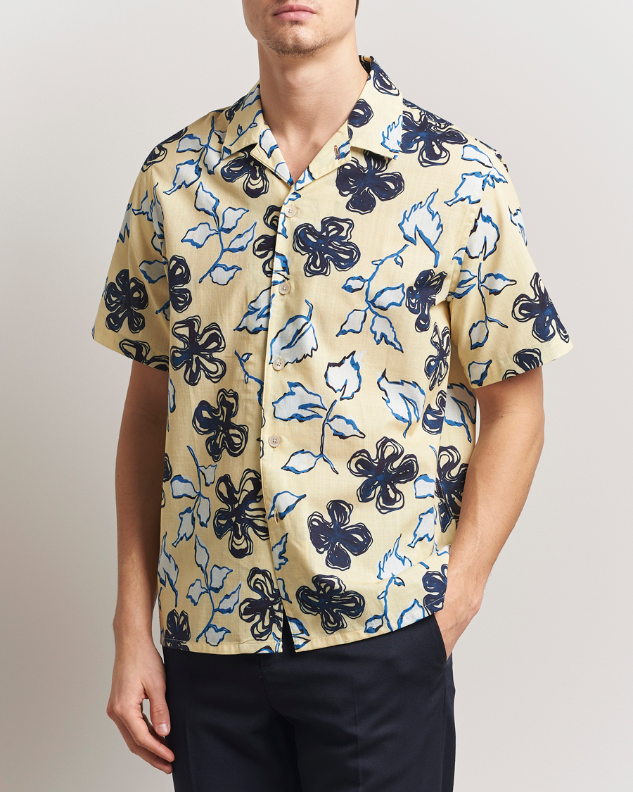 Uomini | Camicie | PS Paul Smith | Floral Short Sleeve Shirt Yellow