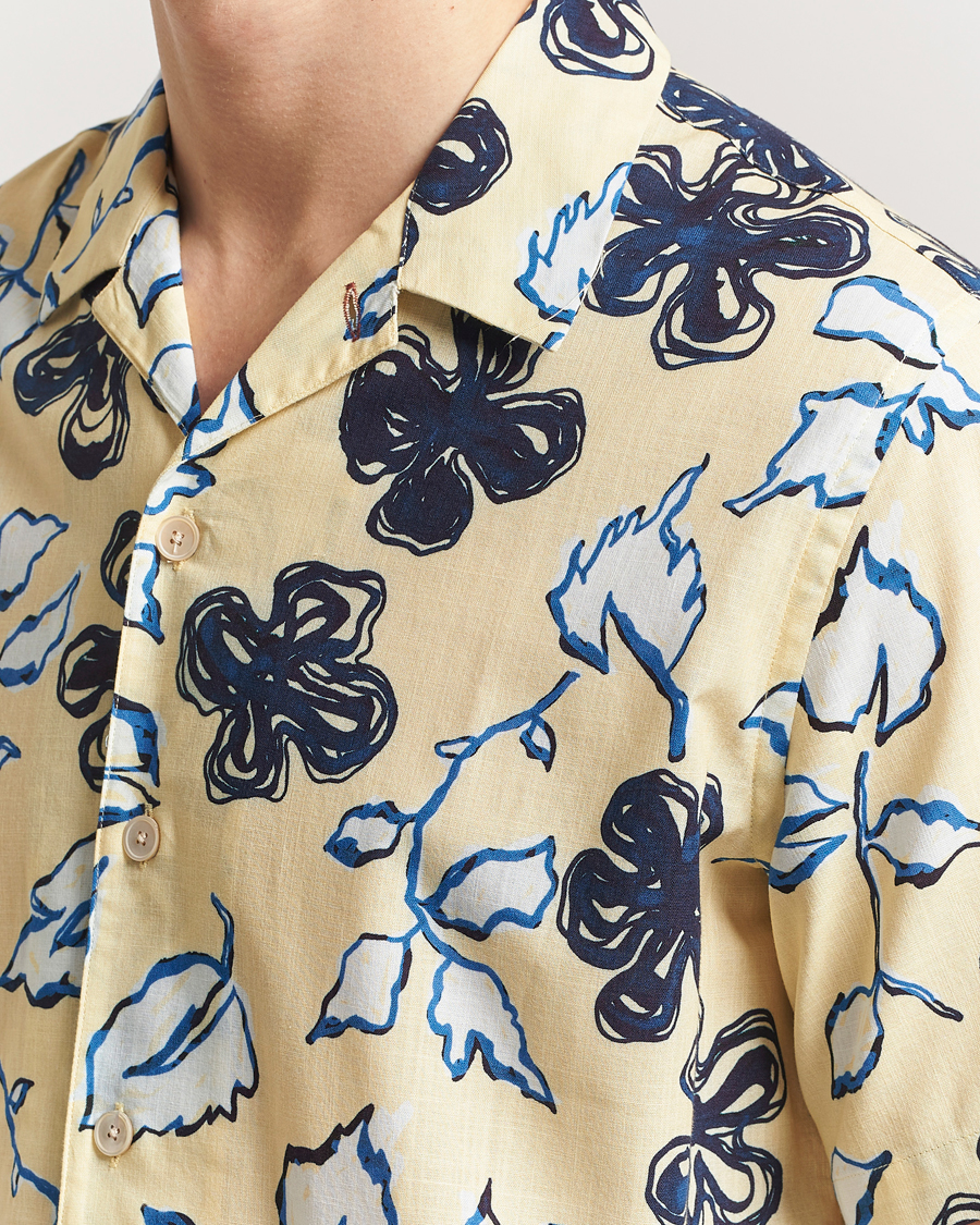 Uomini | Camicie | PS Paul Smith | Floral Short Sleeve Shirt Yellow