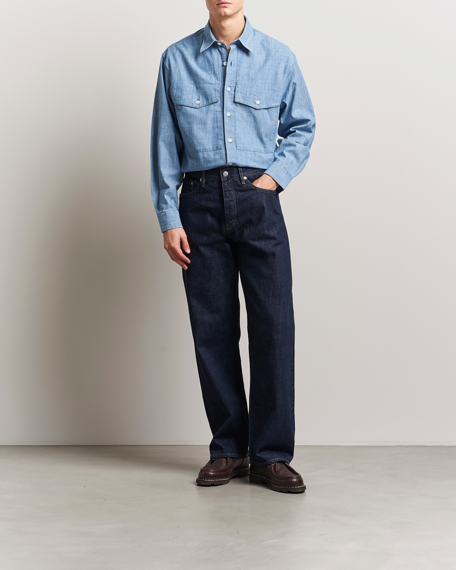 Uomini | Camicie | Sunflower | Loose Jeans Simple Rinse Blue
