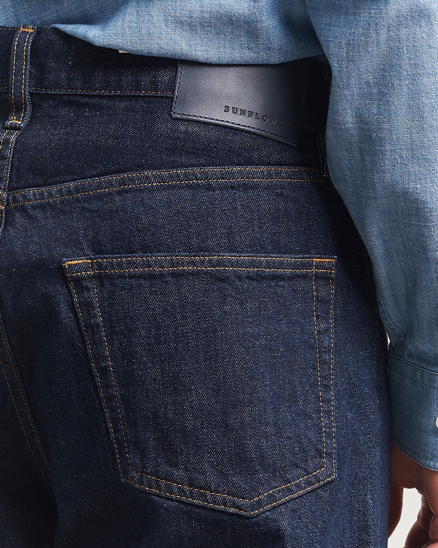 Uomini | Camicie | Sunflower | Loose Jeans Simple Rinse Blue